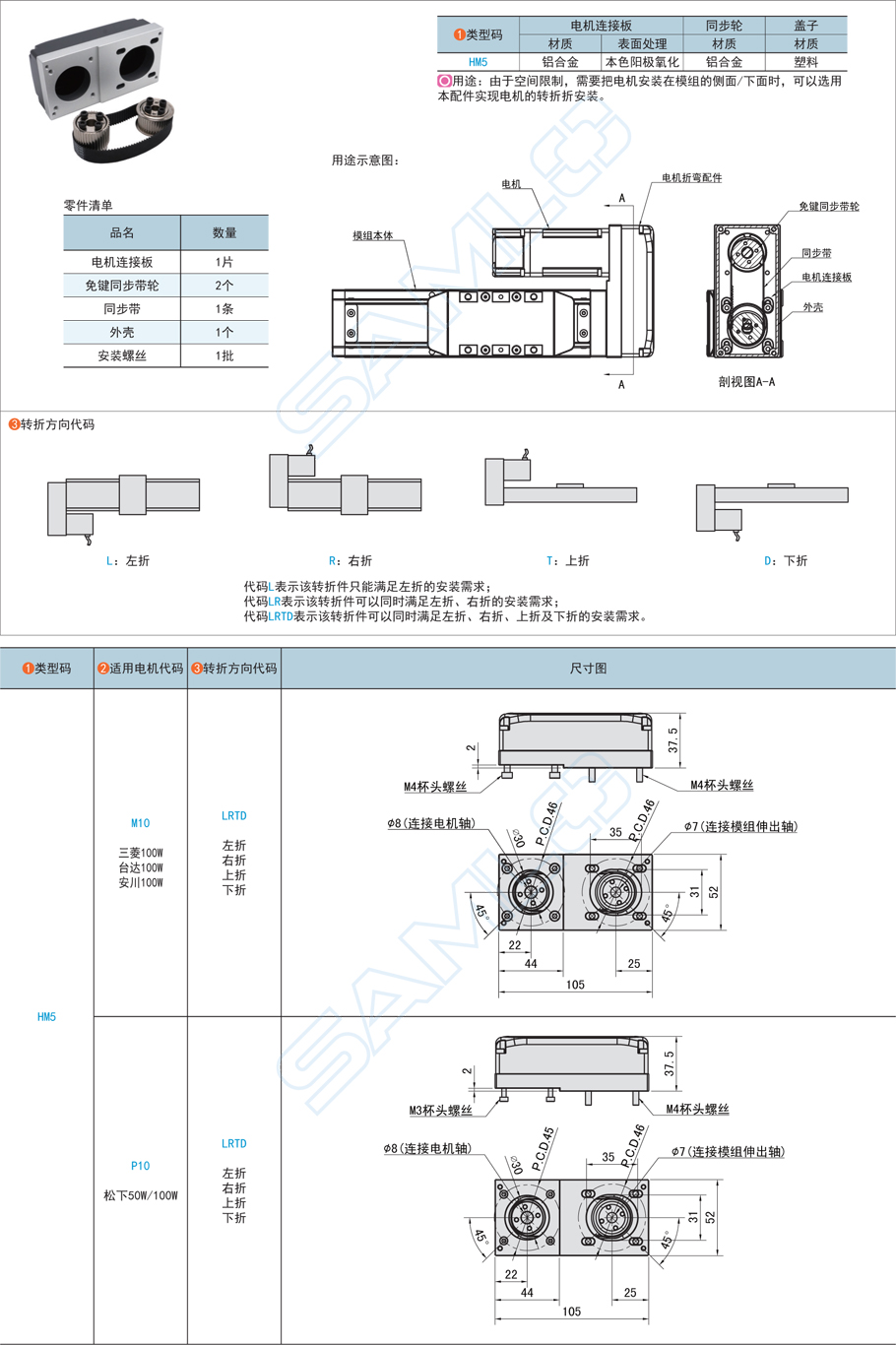上隆電機折彎模組配件-適配TRG5鋁合金材質簡介